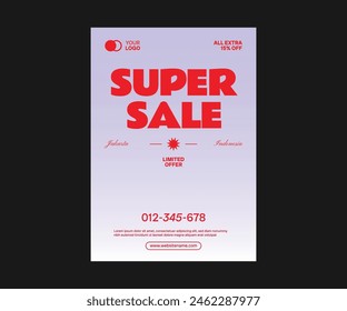 Retro aesthetic gradient sale poster 