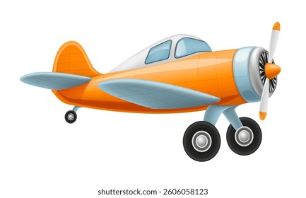 retro aircraft vintage airplane old plane vector illustration vector illustration isolated on white background
