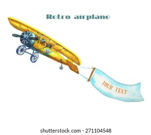 Retro airplane