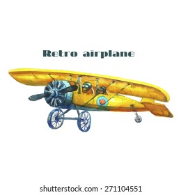 Retro airplane