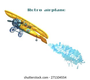 Retro airplane