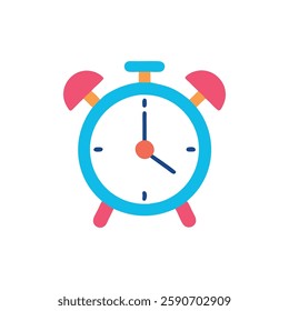 Retro Alarm Clock Icon Design for Nostalgic Touch