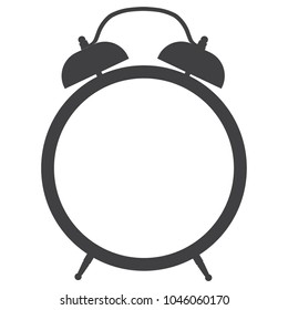 Retro alarm clock vector icon isolated. Time sign, symbol