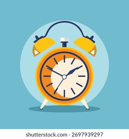 Ilustração de vetor do despertador retrô