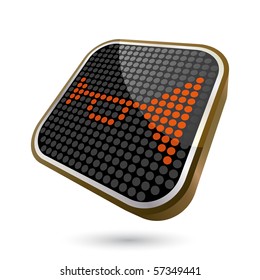 retro alarm sign
