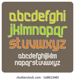 Retro alphabet