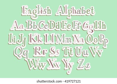 Retro alphabet vector font. Suited for your graphic design. Vector illustration. Eps 10