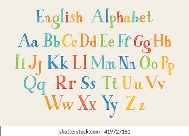 Retro alphabet vector font. Suited for your graphic design. Vector illustration. Eps 10
