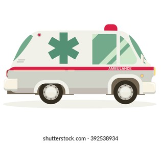 Ambulance Flat Vector Stock Vector (Royalty Free) 394478794 | Shutterstock