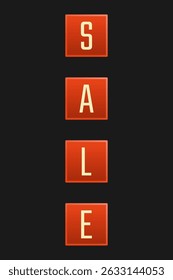 Retro american neon sign vintage sale banner and label with vibrant design that attract attention