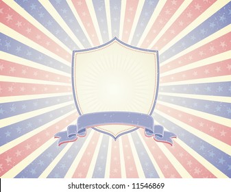 retro antique background usa, vector illustration