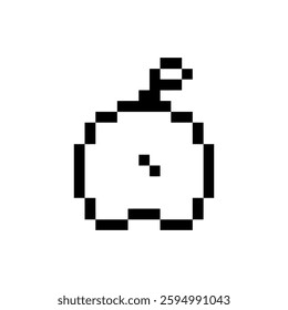 retro apple pixel art for your needs