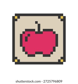 retro apple pixel art for your needs