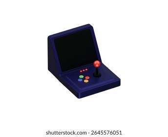 ícone de jogo de arcade retro renderização de ilustração 3d