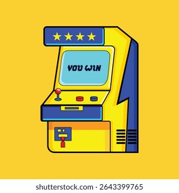 Vetor de Máquina de Jogo Arcade Retrô