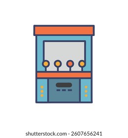 Retro Arcade Machine Illustration - Fun, Colorful, Nostalgic