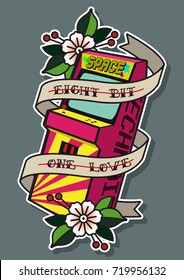 Retro Arcade Machine Tattoo Design