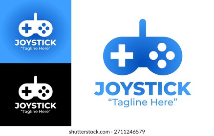 Un emblema de joystick inspirado en arcade retro diseñado para Equipos de juegos, marcas de entretenimiento e identidad de la comunidad digital.