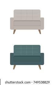 Retro armchair vector illustration.