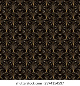 Retro art deco decorative seamless pattern vector image