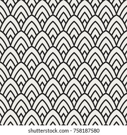 Retro Art Deco Seamless Pattern. Abstract decorative texture. 