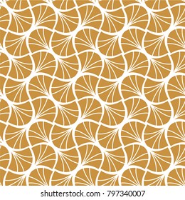 Retro Art Deco Seamless Pattern. Geometric decorative texture. Vector floral background.