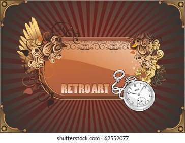 retro art vector illustration