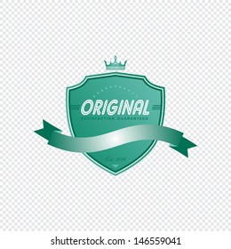 retro art vintage label cyan original