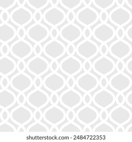 Patrón retro artdeco sin costuras. Fondo de Vector Antiguas ogee. Adorno clásico minimalista con líneas onduladas, estampado monocromo para Fondo de pantalla, textil