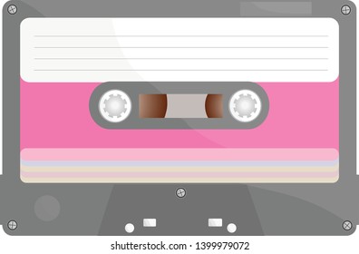 Retro Audio Cassette 90s. 
pony colour.