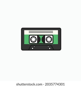 retro audio cassette Line icon for business website,apps, and many more