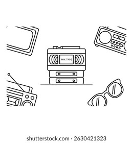 Retro Audio Devices Mix Tape and More