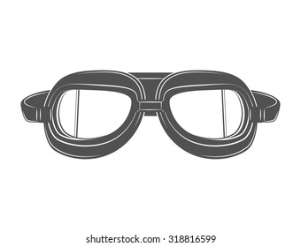 Retro Aviator Pilot Glasses Goggles.