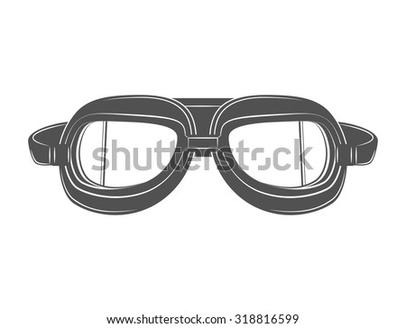 Retro aviator pilot glasses goggles. Stock photo © 