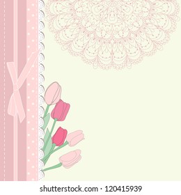 Retro baby frame vintage album vector eps 8