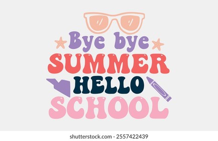 Retro, Back To School ,Bundle,
And, Single Design 