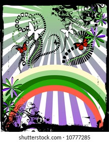 retro background