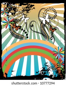 retro background