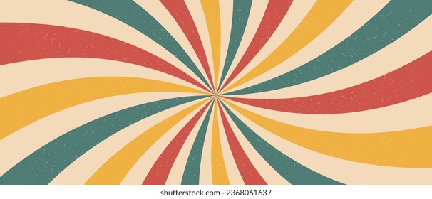 Retro background of the 70s. Abstract vintage background. Vector illustration