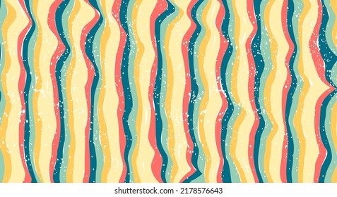 	
Fondo retro. Resumen diseño de formas onduladas coloridas y texturadas.