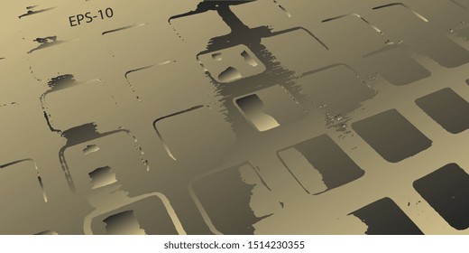 Retro background. Abstract background. Background with grunge texture. Designer decorative cover. Abstractionism. Design background. Abstract graphics. Vector illustration