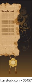 Retro background. All elements and textures are individual objects. Vector illustration scale to any size.
