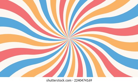 
Retro background with arches, rays or lines in the middle colorful in vintage style. Vector illustration.