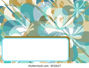 retro background with blank frame for text