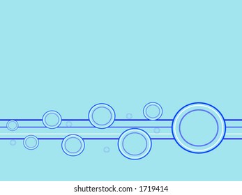 Retro Background with Circles and Lines