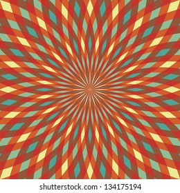 Retro background. Colorful rays. Vector illustration EPS10