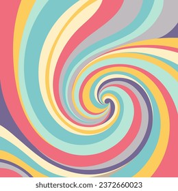 Retro background with colorful stripes. Vector illustration.