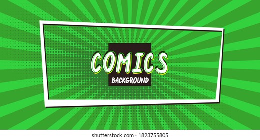 Retro-Hintergrund mit Comicstil. Abstrakter Vektorhintergrund. Vorlage für Design und kreative Ideen.