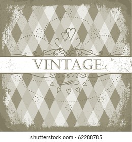 Retro background with copyspace.