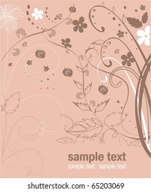 retro background with corner decoration easy to modify